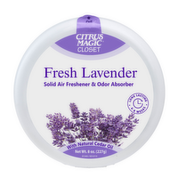 Citrus Magic For Closets Odor Absorbing Solid Air Freshener, Fresh Lavender - 8 Ounce