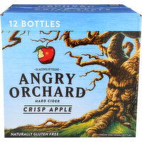 Angry Orchard Crisp Apple Hard Cider 12 Pk Bottles - 12 Ounce