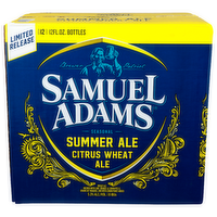 Samuel Adams Citrus Wheat Ale Seasonal Summer - 12 Fluid Ounce - 12 Count