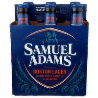 Brewer Patriot Samuel Adams Boston Lager - 12 Ounce - 6 Count