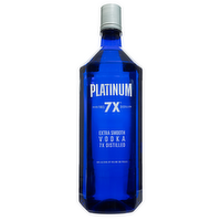 Platinum 7X Distilled Extra Smooth Vodka 80 Proof - 1.75 Liter