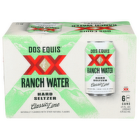Dos Equis Classic Lime Ranch Water Hard Seltzer XX Beer - 6 Count