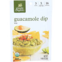 Simply Organic Guacamole Dip Mix - 0.05 Ounce - 16 Count