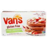 VAN'S Frozen Waffle Gluten Free 12 Apple Cinnamon - 1.5 Ounce - 6 Count