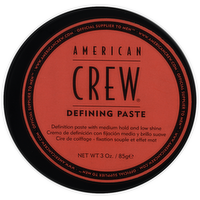 American Crew Medium Hold And Low Shine Defining Paste - 3 Ounce