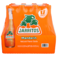 Jarritos Mandarin Natural Flavor Soda - 12.5 Fluid Ounce - 12 Count
