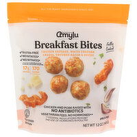 Amylu Gluten Free Chicken Sausage Cheddar & Bacon Breakfast Bites - 12 Ounce