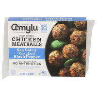 MEATBALLS BY AMYLU Seasoned Chicken Sea Sea & Black Pepper Meatball - 10 Ounce