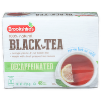 Brookshire's Orange Pekoe & Cut Black Tea Decaffeinated - 0.063 Ounce - 48 Count