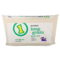 Super 1 Foods Enriched Long Grain White Rice - 20 Pound