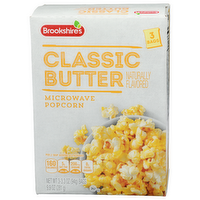 Brookshire's Classic Butter Microwave Popcorn - 3.3 Ounce - 3 Count