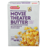 Brookshire's Movie Theater Butter Microwave Popcorn - 3.3 Ounce - 3 Count