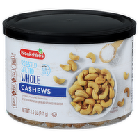 Brookshire's Roasted Salted Whole Cashews - 8.5 Ounce
