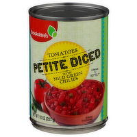 Brookshire's Petite Diced Tomatoes With Mild Green Chilies - 10 Ounce