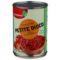 Brookshire's Petite Diced Tomatoes With Habaneros - 10 Ounce