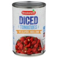 Brookshire's With Jalapeños, Onion & Cumin Diced Tomatoes - 14.5 Ounce