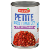 Brookshire's With Sweet Onion Petite Diced Tomatoes - 14.5 Ounce