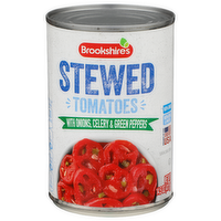 Brookshire's Stewed Tomatoes With Onions, Celery & Green Peppers - 14.5 Ounce