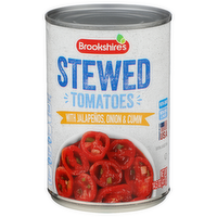 Brookshire's Stewed Tomatoes With Jalapeños, Onion & Cumin - 14.5 Ounce