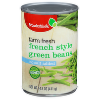 Brookshire's No Salt Added Farm Fresh French Style Green Beans - 14.5 Ounce