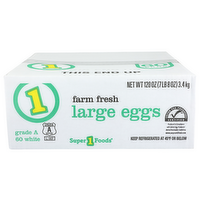 Super 1 Foods & Discount Pharmacy Large Eggs - 60 Count