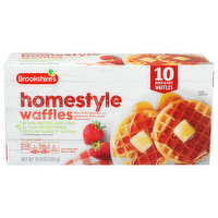 Brookshire's Homestyle Waffles - 1.23 Ounce - 10 Count