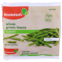 Brookshire's Classic Whole Green Beans - 12 Ounce