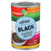 Brookshire's Black Refried Beans - 16 Ounce