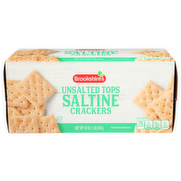 Brookshire's Unsalted Tops Saltine Crackers - 16 Ounce