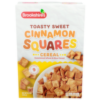Brookshire's Cinnamon Squares Toasty Sweet Sweetened Wheat & Rice Cereal - 12.2 Ounce