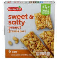 Brookshire's Peanut Sweet & Salty Granola Bars - 1.233 Ounce - 6 Count