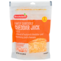 Brookshire's Cheese Finely Shredded Cheddar Jack - 8 Ounce
