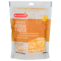 Brookshire's Shredded Mexican 4-Cheese - 8 Ounce