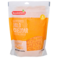 Brookshire's Cheese Mild Cheddar Shredded - 16 Ounce