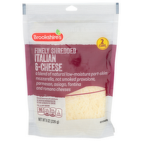 Brookshire's Italian 6-Cheese Finely Shredded - 8 Ounce