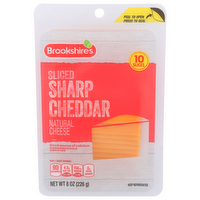 Brookshire's Cheese Sharp Cheddar - 0.8 Ounce - 10 Count