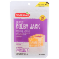 Brookshire's Natural Cheese Colby Jack Sliced - 0.8 Ounce - 10 Count