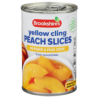 Brookshire's Yellow Peach Slices Cling In Peach & Pear Juice - 15 Ounce