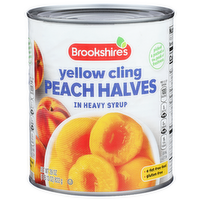 Brookshire's Yellow Cling Peach Halves In Heavy Syrup - 29 Ounce