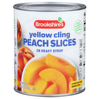 Brookshire's Yellow Cling Peach Slices In Heavy Syrup - 29 Ounce