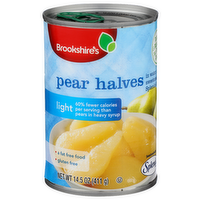Brookshire's Light In Water, Artificially Sweetened With Splenda Pear Halves - 14.5 Ounce