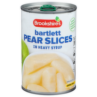 Brookshire's Pear Slices Bartlett In Heavy Syrup - 15.25 Ounce