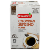 Brookshire's Medium Roast Colombian Supremo Coffee - 0.423 Ounce - 12 Count