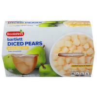 Brookshire's In 100% Fruit Juice Bartlett Diced Pears - 0.25 Pound - 4 Count