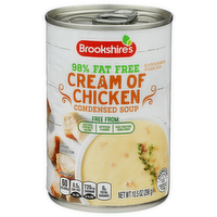 Brookshire's 98% Fat Free Condensed Soup Cream Of Chicken - 10.5 Ounce