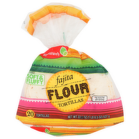 Brookshire's Soft & Fluffy Fajita Flour Tortillas - 1.125 Ounce - 20 Count