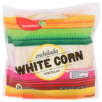 Brookshire's White Corn Enchilada Tortillas - 0.889 Ounce - 18 Count