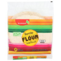 Brookshire's Soft & Fluffy Burrito Flour Tortillas - 2.5 Ounce - 10 Count