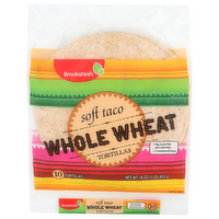 Brookshire's Soft Taco Whole Wheat Tortillas - 1.6 Ounce - 10 Count