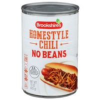 Brookshire's No Beans Homestyle Chili - 15 Ounce